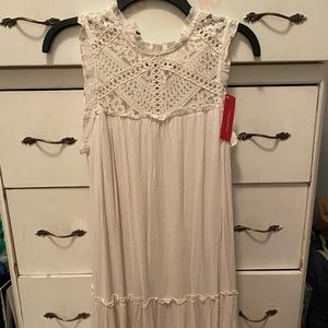 Cream colored lace dress. NEVER WORN!!